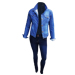 campera jean celeste pantalon tiro alto