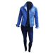 campera jean celeste pantalon tiro alto