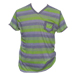 remera hombre verde gris