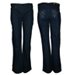 Pantalon azul recto bordado brillos