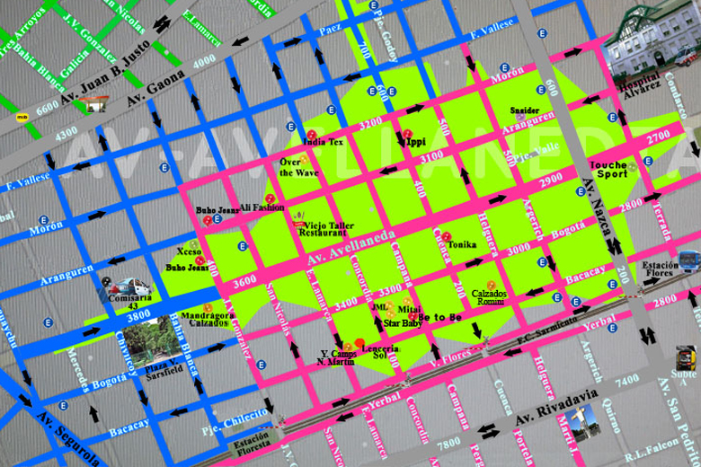 MAPA CON LA UBICACION DE LAS OFERTAS SEMANALES